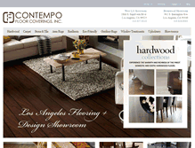 Tablet Screenshot of contempofloorcoverings.com